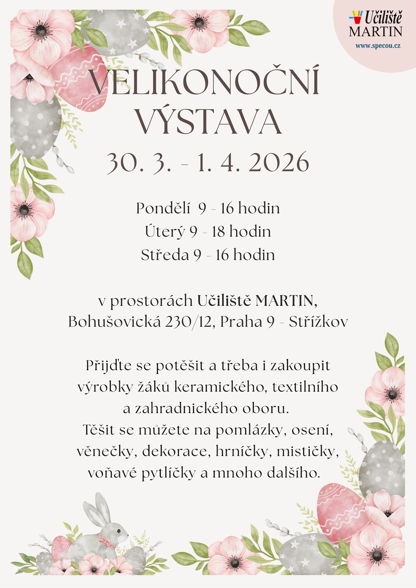 VELIKONOČNÍ VÝSTAVA UM - Ples 2026